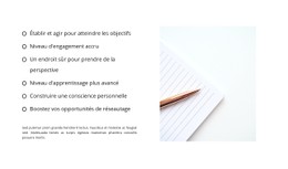 Une Liste Bien Formée Modèle De Site Web HTML CSS