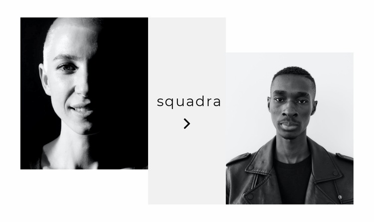 Guarda tutta la squadra Mockup del sito web