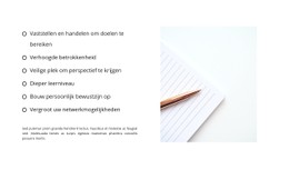 Een Goed Samengestelde Lijst HTML CSS-Websitesjabloon