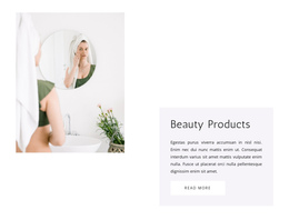 Skin Care Creams - Responsive One Page Template