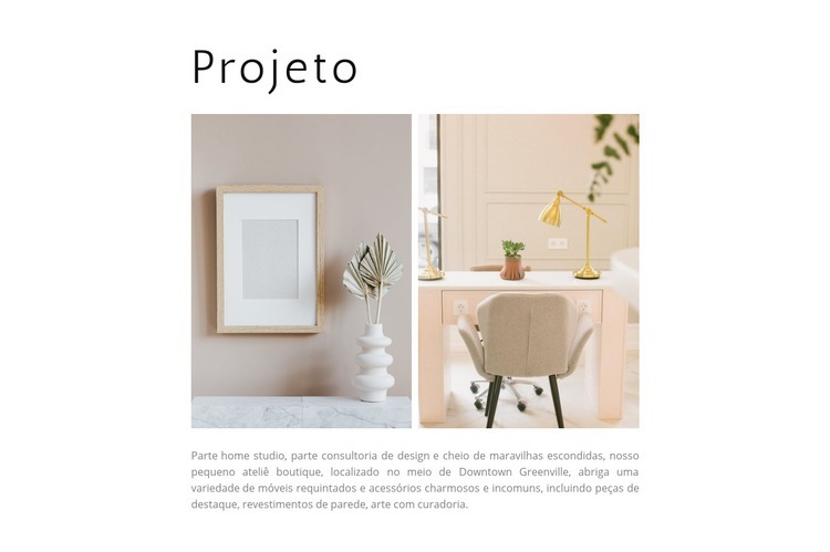 Coisas de designer Maquete do site