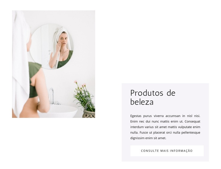 Cremes para a pele Landing Page