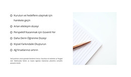 İyi Oluşturulmuş Bir Liste Için CSS Şablonu