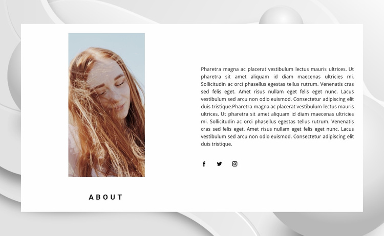 About modeling agency Website Design