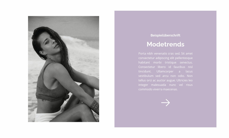 Modetrends am Strand Joomla Vorlage