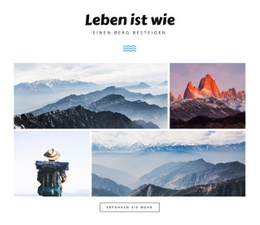 Mehrzweck-Website-Design Für Leben Ist Wie