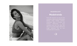 Bestes Zielseitendesign Für Modetrends Am Strand