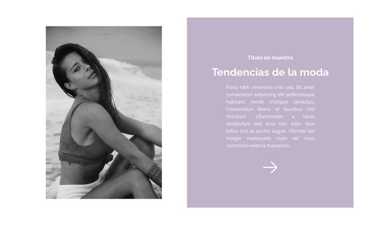 Tendencias de la moda de playa Creador de sitios web HTML