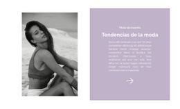 Impresionante Diseño Web Para Tendencias De La Moda De Playa