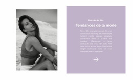 Superbe Conception Web Pour Tendances De La Mode De Plage