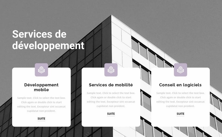 Trois points au travail Modèle HTML5