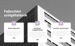 Prémium Webhelytervezés Három Pont A Munkában Számára