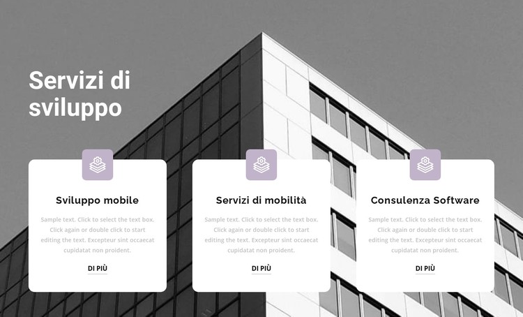 Tre punti al lavoro Modello CSS