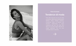 Tendenze Della Moda Da Spiaggia - Modello HTML5 Pronto Per L'Uso