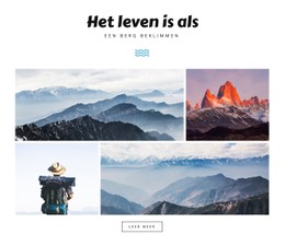 Het Leven Is Als HTML5- En CSS3-Sjabloon