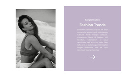Beach Fashion Trends - Simple One Page Template