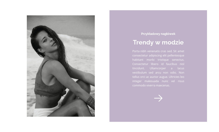 Trendy w modzie plażowej Motyw WordPress
