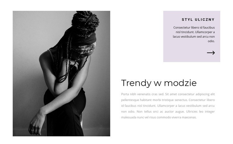 Pomysły na modę na pokaz Projekt strony internetowej