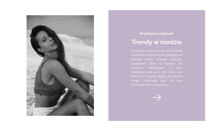 Trendy w modzie plażowej Szablon HTML5