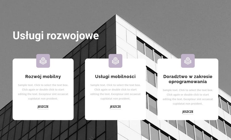 Trzy punkty w pracy Szablon HTML5