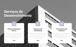 Design De Site Premium Para Três Pontos Em Ação