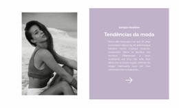 Tendências Da Moda De Praia - Modelo HTML5 Pronto Para Usar