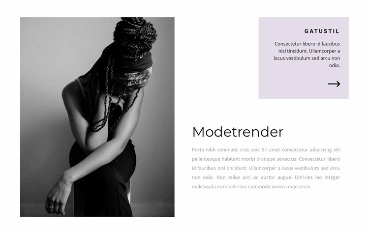 Modeidéer för showen WordPress -tema