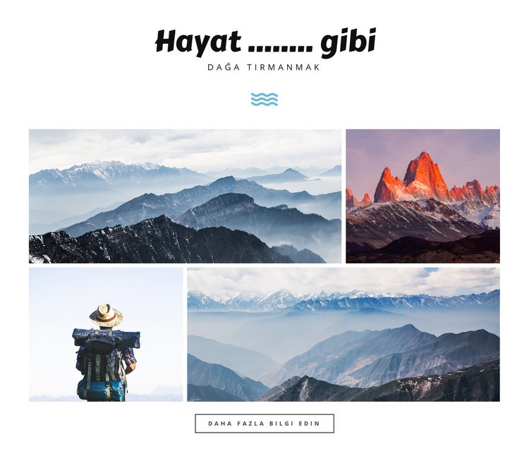 Hayat ........ gibi HTML5 Şablonu