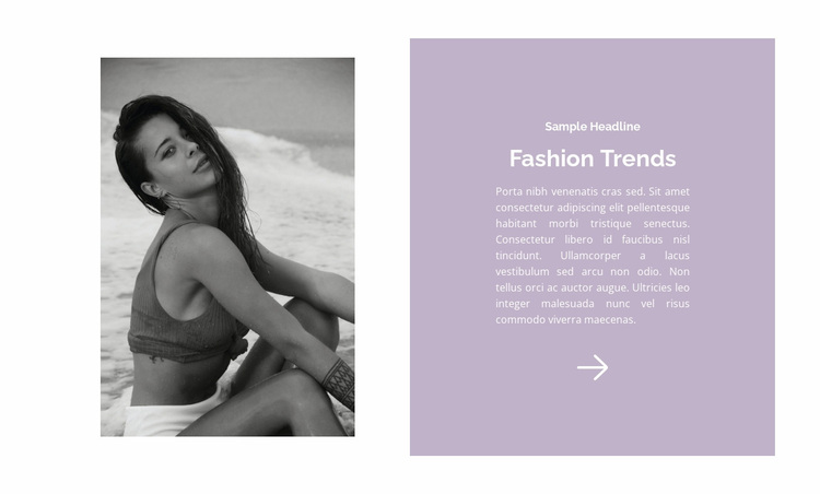Beach Fashion Trends Website Design
