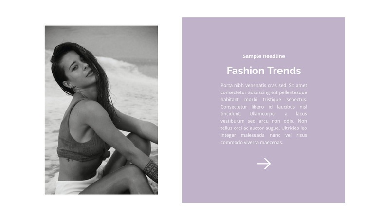 Beach Fashion Trends Wix Template Alternative