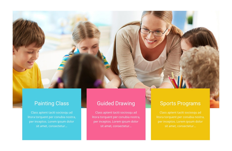 Drawing and crafts Homepage Design
