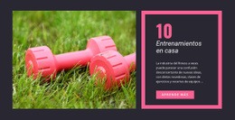 Entrenamientos En Casa: Creador De Sitios Web Creativo Y Multipropósito