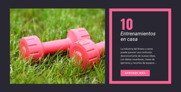 Impresionante Tema De WordPress Para Entrenamientos En Casa