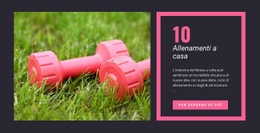 Modello Web Reattivo Per Allenamenti A Casa