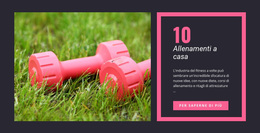 Splendido Tema WordPress Per Allenamenti A Casa