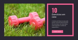 O Melhor Design De Site Para Exercícios Em Casa