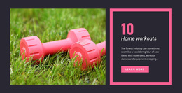 The Best Website Design For Home Workouts