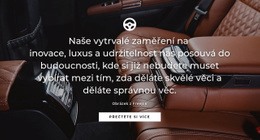 Luxusní Auto Šablona Webu CSS