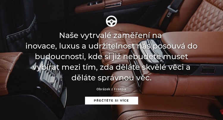 Luxusní auto Webový design