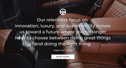 Luxury Car CSS Website Template
