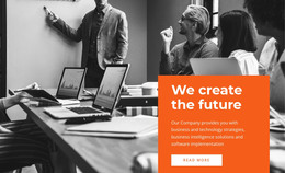 We Create Future - Homepage Layout