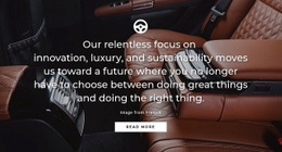 Exclusive Homepage Design For Luxury Car