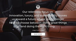 Exclusive HTML5 Template For Luxury Car