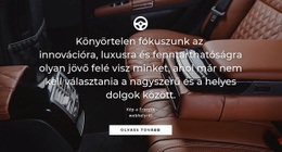 Luxus Autó - Gyönyörű Weboldal Dizájn