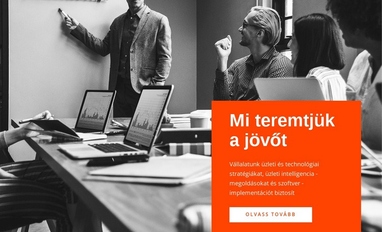 A jövőt teremtjük WordPress Téma