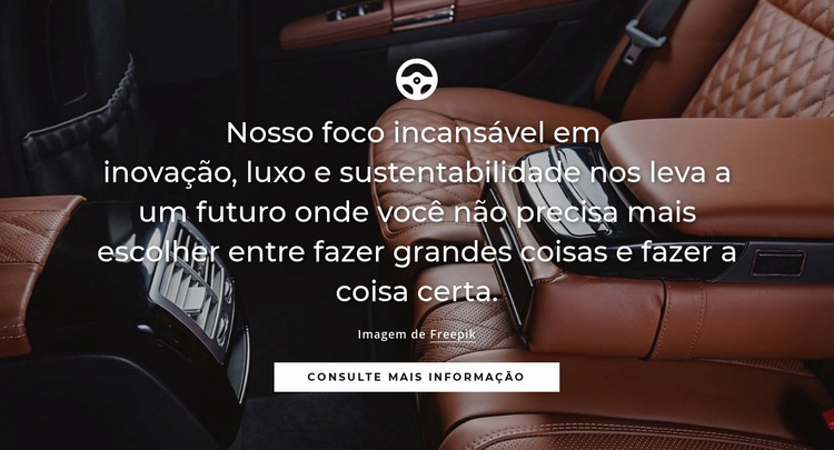 Carro de luxo Design do site