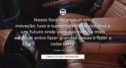 Carro De Luxo Modelo De Site CSS