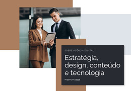 Design, Conteúdo, Marketing - Modelo De Site