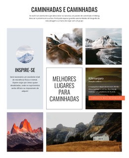 Caminhadas E Caminhadas - Modelo HTML5 Responsivo