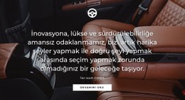 Lüks Araba CSS Web Sitesi Şablonu